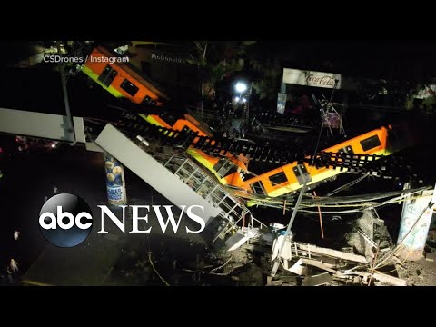 At least 23 dead after overpass collapse in Mexico City 