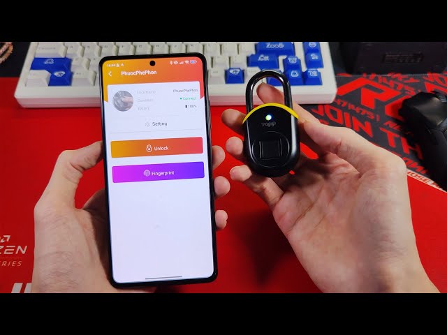 Trên tay Tapplock Lite: ổ khóa vân tay + Bluetooth + mã Morse