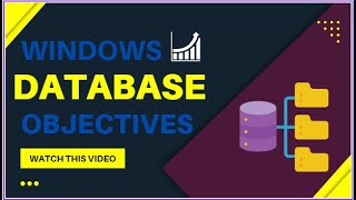 Database Windows   Database Objects in hindi urdu   2nd year computer chapter 03   Prof  Waqar