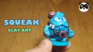 Making Squeak with Polymer Clay / New Brawler | Brawl Stars [Clay Art]