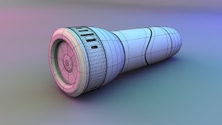 3D Tutorial - Mini Torch (flashlight) modeling - hard surface in Lightwave 3D screenshot 1