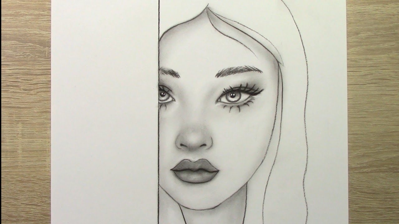 how to create beautiful girl painting_ Pyari Si ladki ki painting Kaise