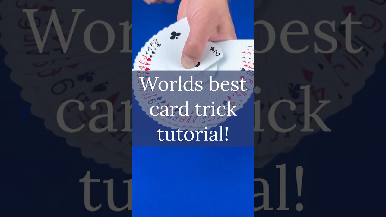 👀 Worlds best self working card trick tutorial! 