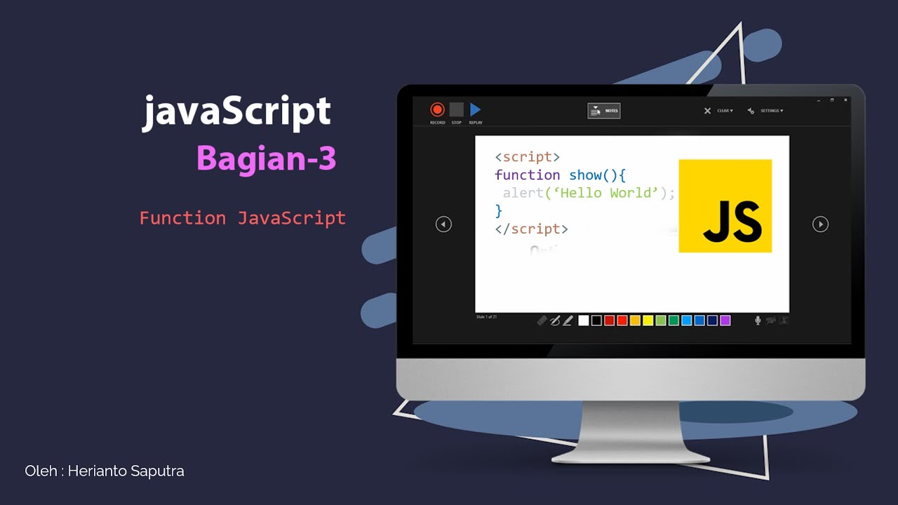 Function JavaScript | JavaScript Bagian - 3 - YouTube