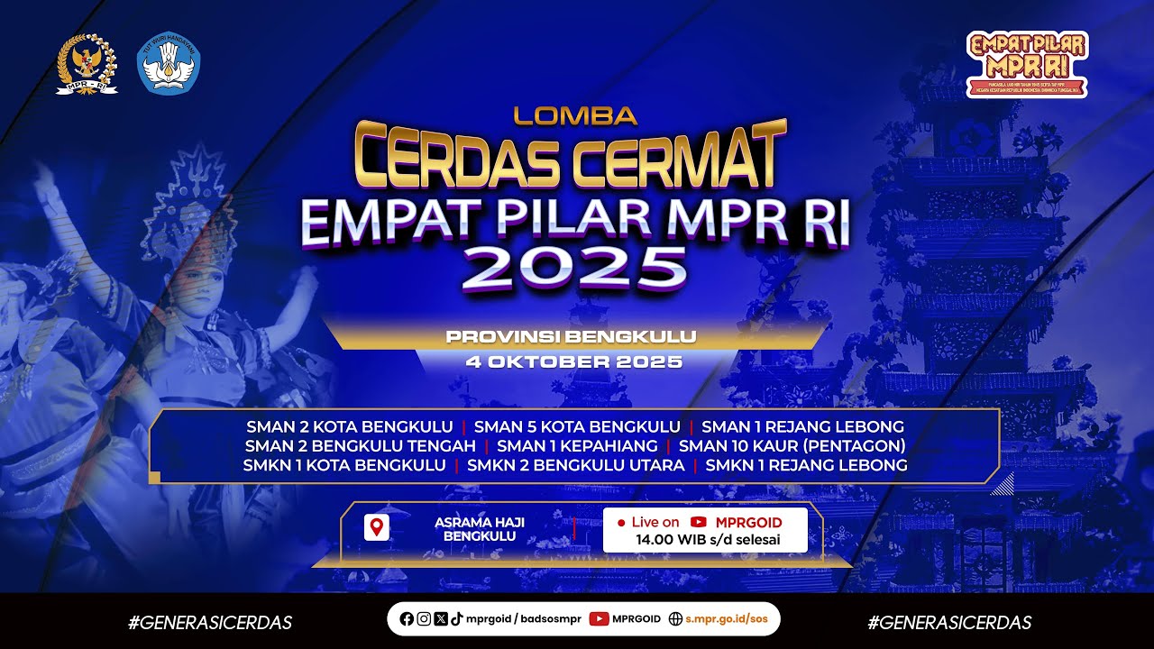 Final Lomba Cerdas Cermat Empat Pilar MPR RI 2025 - Provinsi Bengkulu