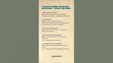 You’re NOT an Option — You’re the PRIZE 👑🔥 #SelfRespect #KnowYourWorth