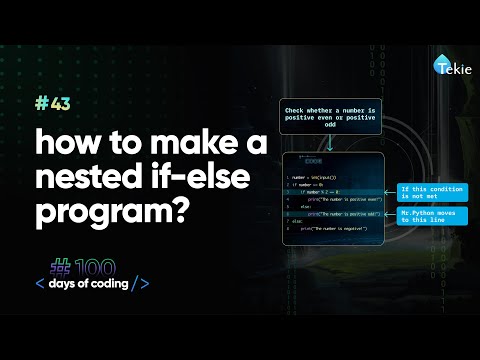How to make a nested if-else program? Tekie Byte #43