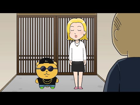 A bear going to say hello [anime]