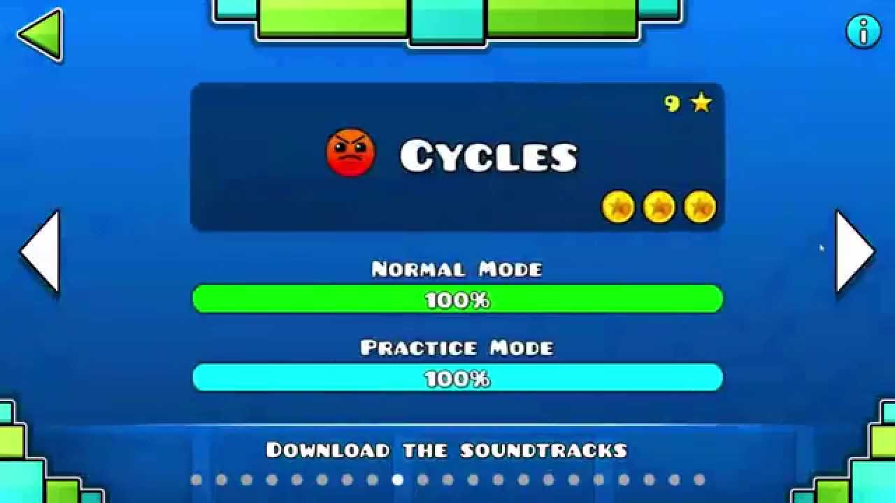 GEOMETRY DASH ALL LEVELS 1-20 COMPLETE!!!!!