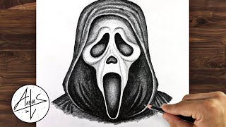 How To Draw Ghostface | Halloween Drawings