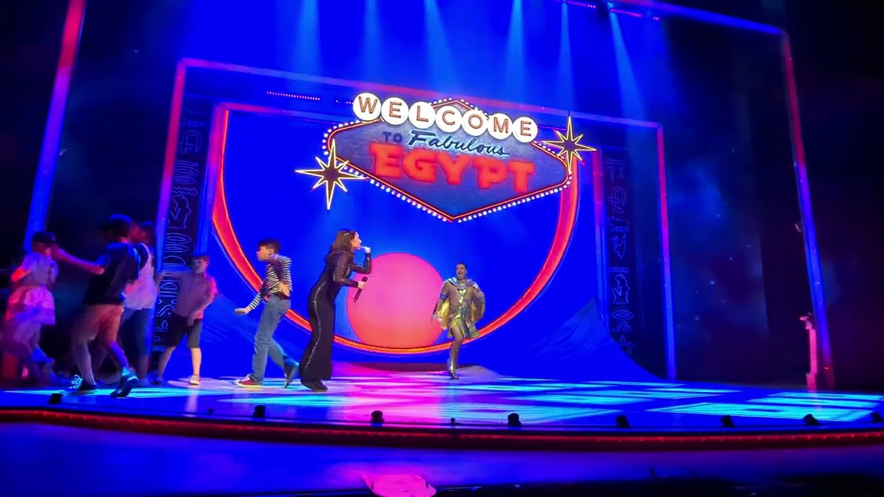 Joe McElderry..once played Joseph now playing Pharaoh.....Vegas came to Sunderland last night !