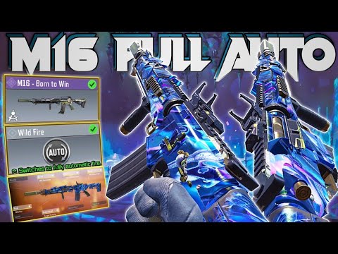 M16 Going Full Auto! (M16 OVERPOWER Gunsmith Build With Red Dot Sight) - Call Of Duty Mobile