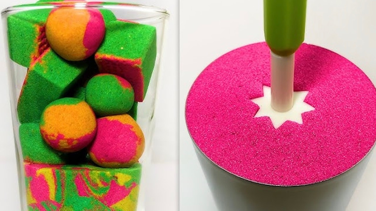 Sand Asmr Box โญASMR โญ Cutting ASMR Crushing Kinetic Sand boxes | Kinetic Sand ASMR ...