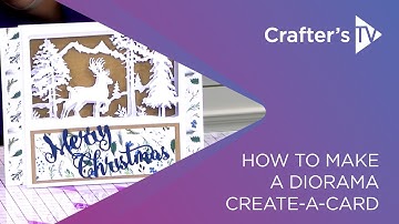 How to make a reindeer diorama card