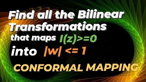 Find all the Bilinear Transf. that map the I(z) greater than equal to 0 onto the Unit Circular Disc.