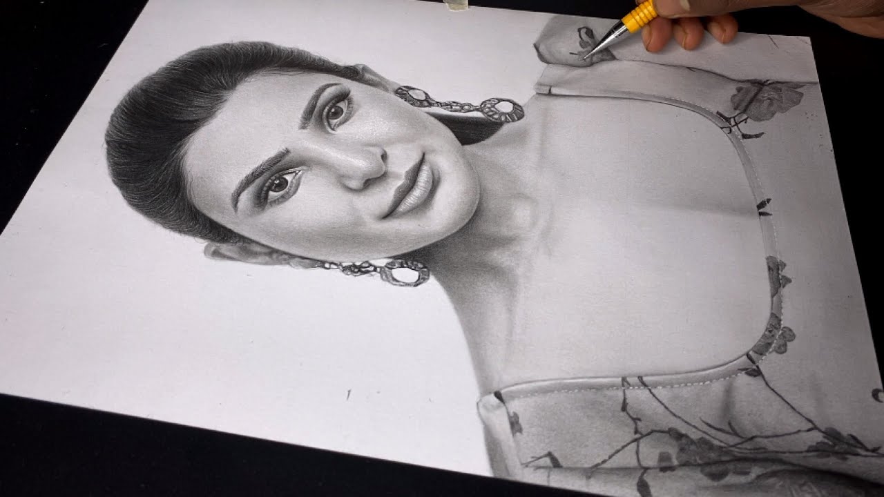 How to draw Samantha Akkineni 🔥❤️ | Ep 5 Cloth Shading