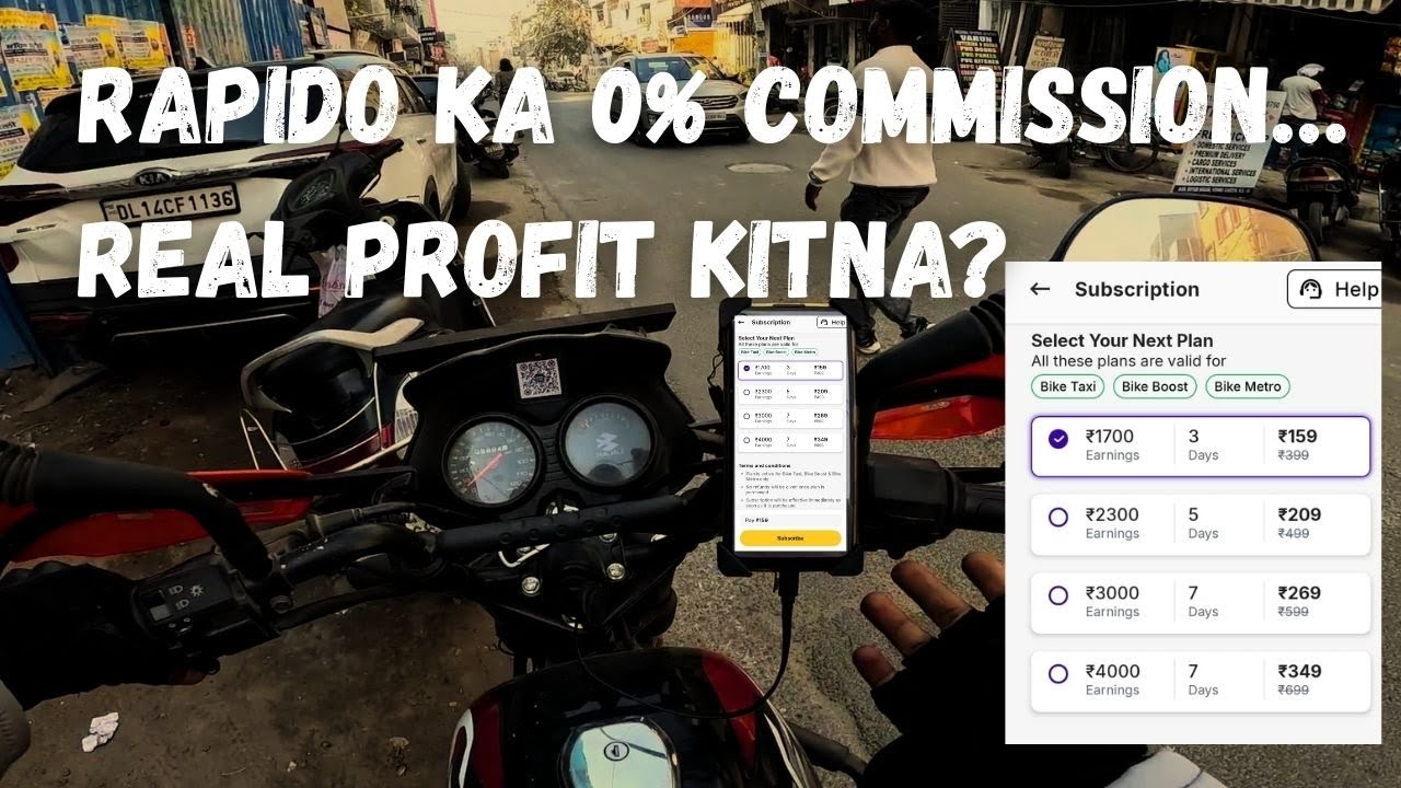 Rapido ka 0% commission real profit kitna? Bike Taxi Vlog
