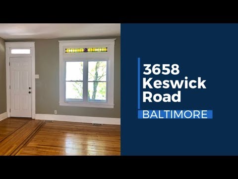3658 Keswick Rd, Baltimore, MD home video tour