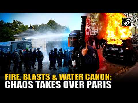 Chaos takes over Paris streets as police deploy water canon to disperse Gen-Z protesters in France