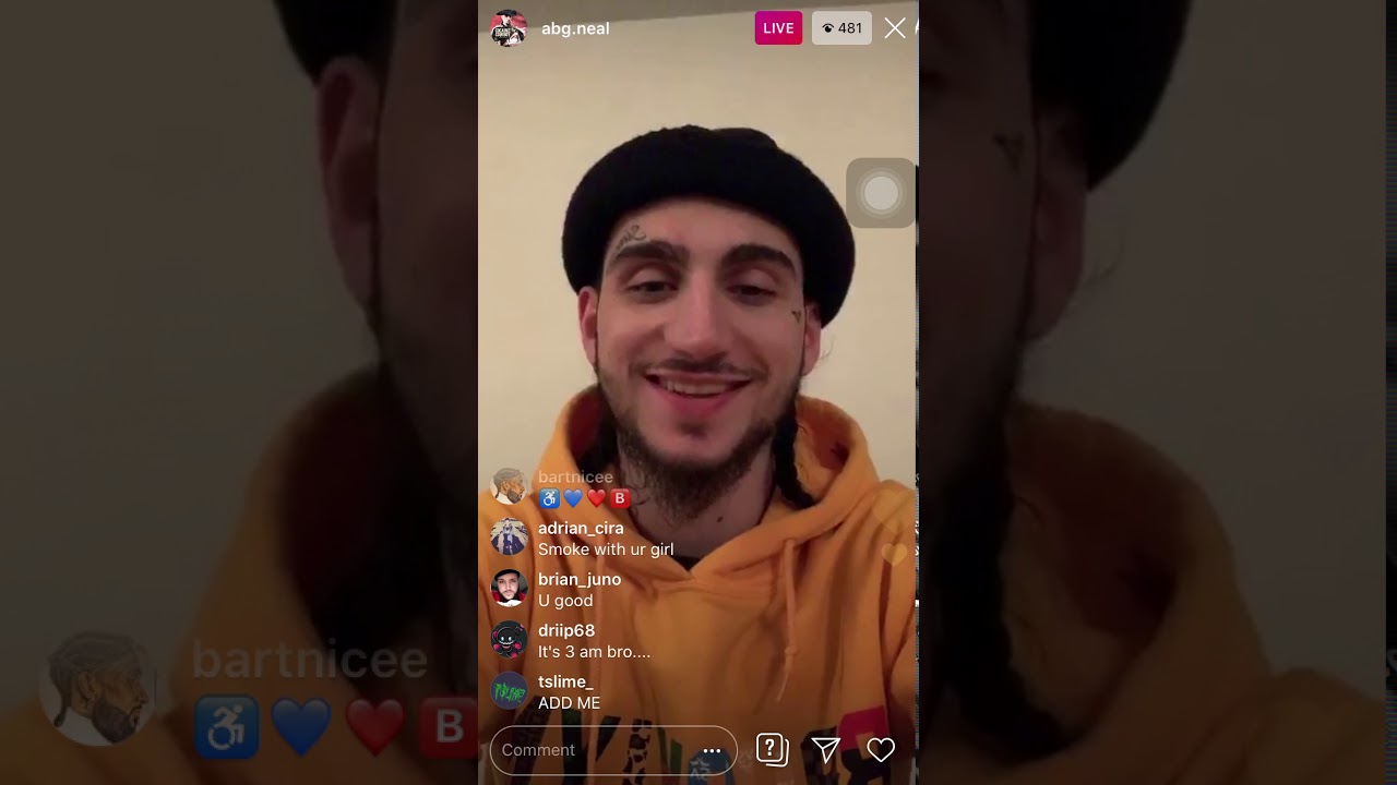 ABG Neal smacked on Instagram live