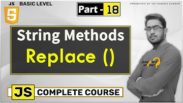 How to use Replace String method in Javascript in hindi for Beginners by smart mind #18