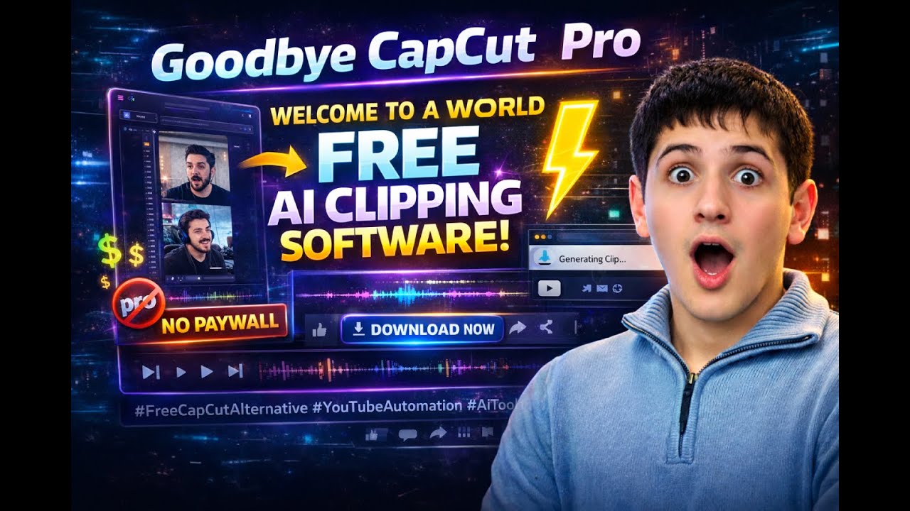 Goodbye CapCut Pro — Welcome to a World with FREE AI Clipping Software!