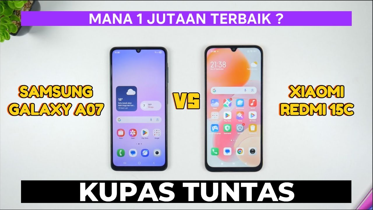 Samsung A07 vs Redmi 15C - Harga Beda Tipis Mending Pilih Mana ??
