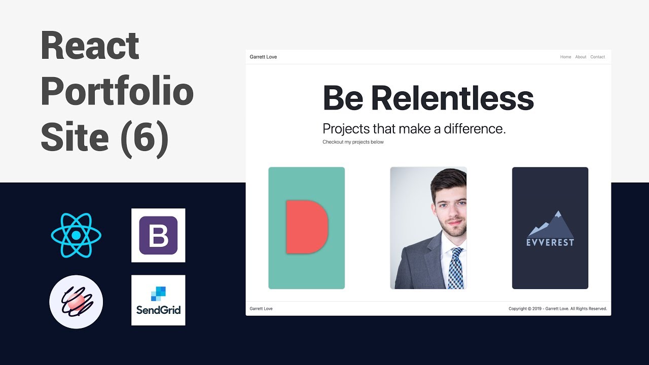 Building a Portfolio Website with React - Carousel Component | Part 6 ...