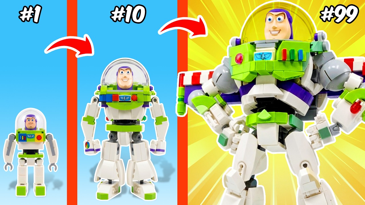 トイ・ストーリー5のキャラクターをLEGOでノーブ vs プロ vs ハッカーに超進化させてみた！ | BEAR Bricks JP