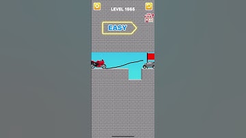 Draw bridge puzzle game level 1665 #gaming #drawing #Shorts