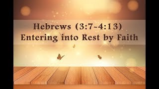 S5P2 - NAML - Hebrews (3:7 - 4:13)