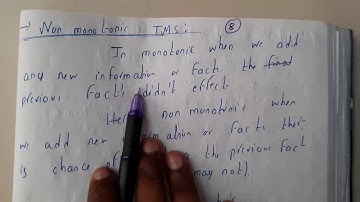 8  non monotonic TMS