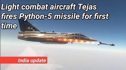 Light combat aircraft Tejas fires Python-5 missile for first time | India update