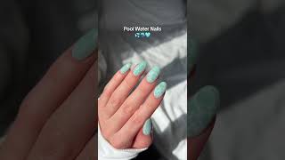 Water Pool Nails 🌊 🐬🩵💖