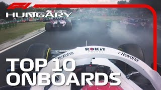 Team-mates Touch, Superb Starts And The Top 10 Onboards | 2019 Hungarian Grand Prix