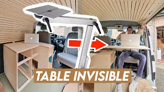 21. Pied De Table Lagun Aliexpress Table Pivotante Et Encastrée Diy - Fourgon Van Aménagé Vw T5