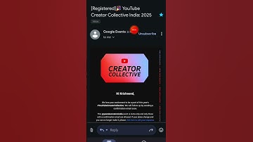 YouTube Creator Collective 2025 Registered #shorts #shortsfeed #event #youtubecreatorcollective