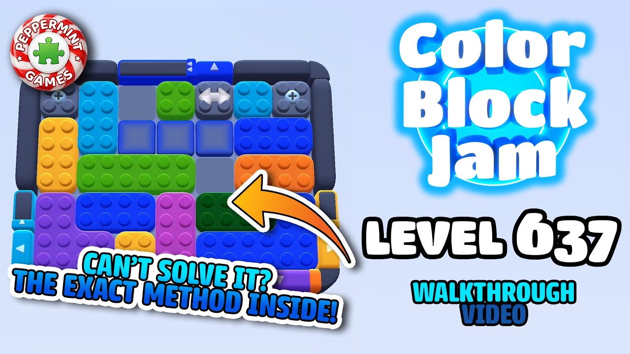 Color Block Jam - Level 637 Walkthrough - YouTube