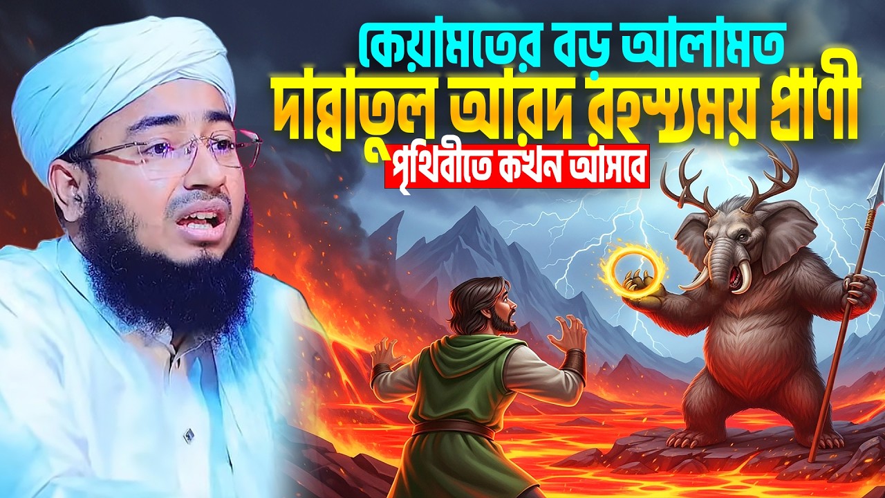 কেয়ামতের বড় আলামত দাব্বাতুল আরদ রহস্যময় প্রাণী পৃথিবীতে কখন আসবে । mufti jahirul islam faridi