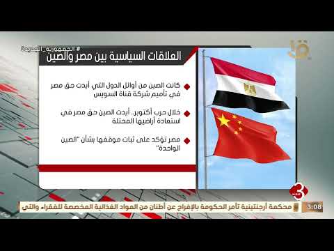 إنفوجراف يوضح العلاقات السياسية بين مصر والصين
