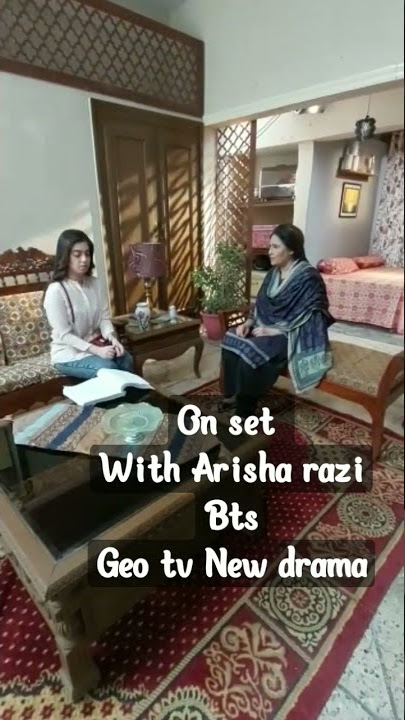 Geo tv new drama behind the scenes with arisha razi #onset #shorts #arisharazikhan #shaistajabeen