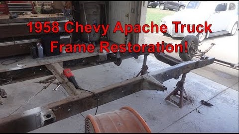 ENORME VOORUITGANG! Restauratie van het frame van een Chevy Apache-truck uit 1958!