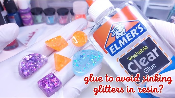 sinking glitters in resin glue remedy---effective or not? • Epoxy resin art  • resin crafts 