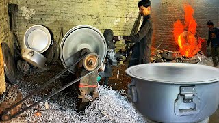 Unusual Biggest Aluminum Pot Making Process || Amazing Process