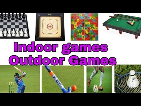 Difference between indoor and outdoor games - YouTube