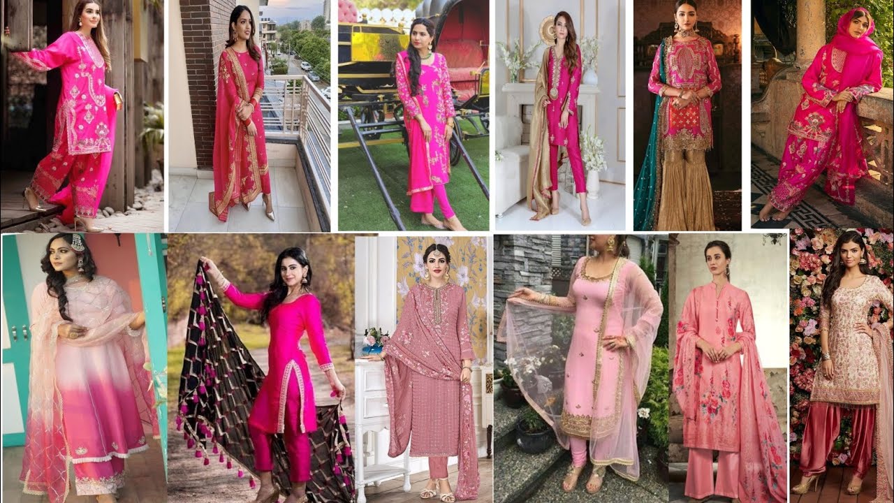 Pink Designer Silk Kurti Pant Suit Punjabi Patiala Suit Churidaar Pajami  Suit Heavy Embroidery Lace Work Duppata Custom Stitched Suit Dress - Etsy