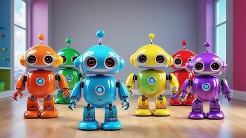 Six Toy Robots Count to Ten | Learn Numbers 1 to 10 with Robots | Counting Song for Kids