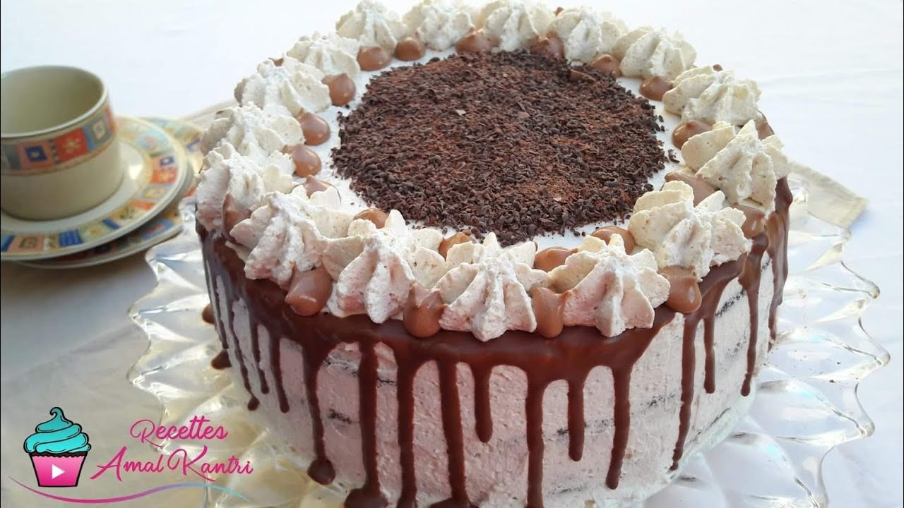 مذاق Top😍كيكة الآلة العجيبة بلا فرن او جينواز راقية المذاق والشكل كتوجد بسرعة بكريمة هاائلة