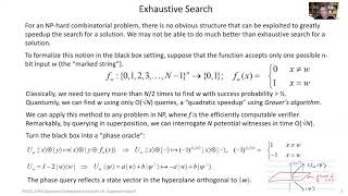 Ph CS 219A Lecture 16 Quantum Search