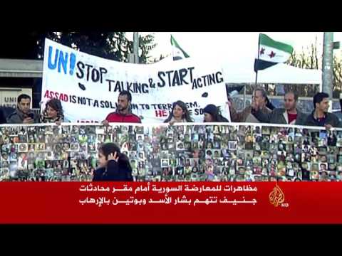 دي ميستورا يلتقي وفد النظام السوري برئاسة الجعفري